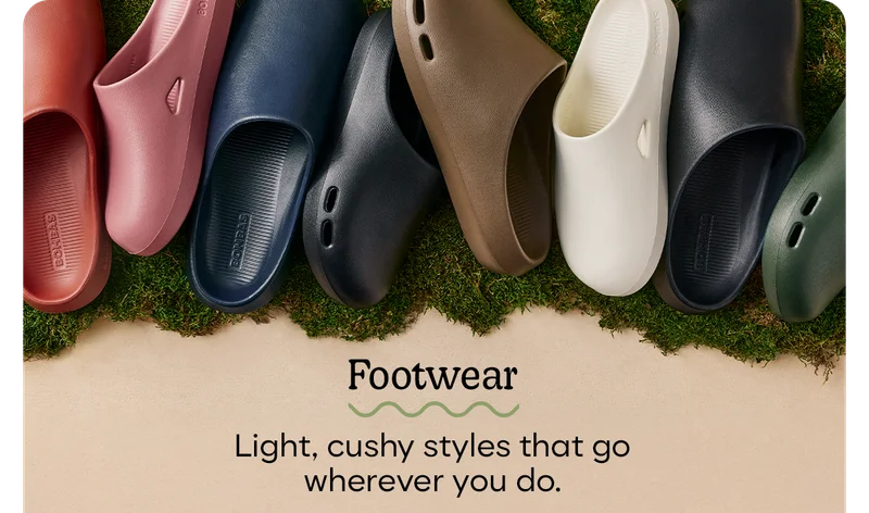 Footwear | Light, cushy styles that go wherever you do.