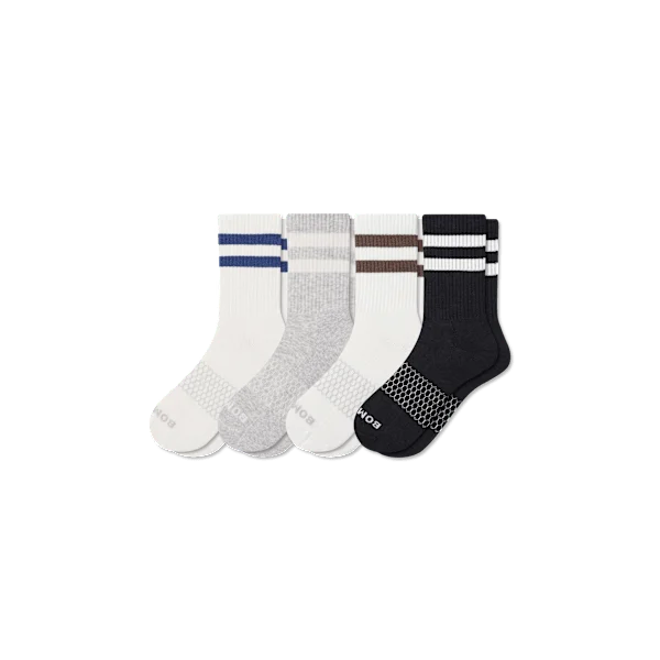 Men's Vintage Stripes Half Calf Sock 4-Pack