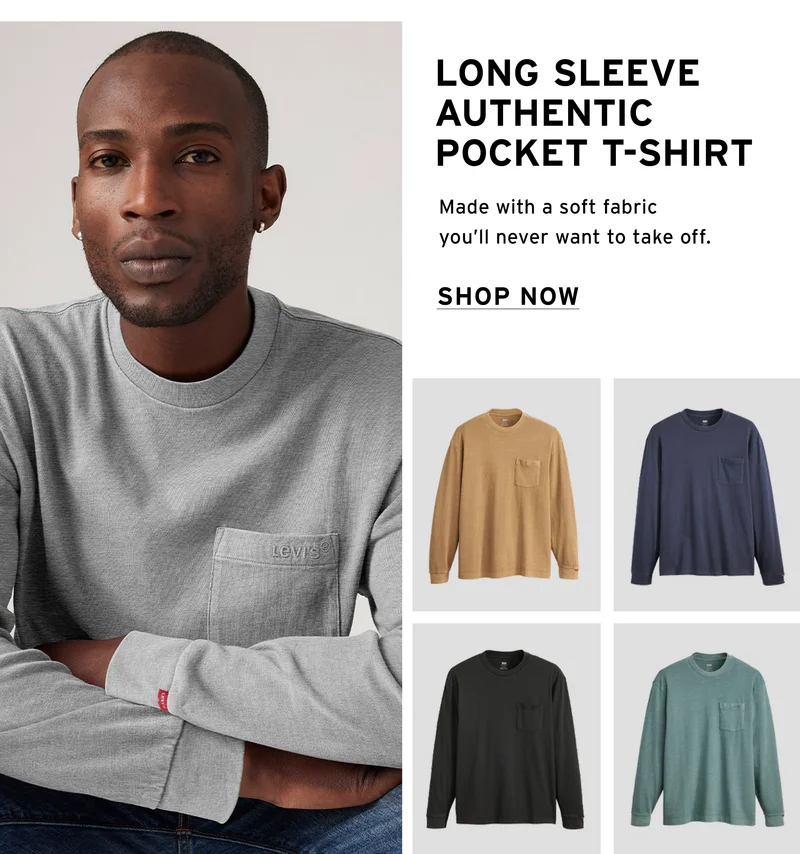LONG SLEEVE AUTHENTIC POCKET T-SHIRT