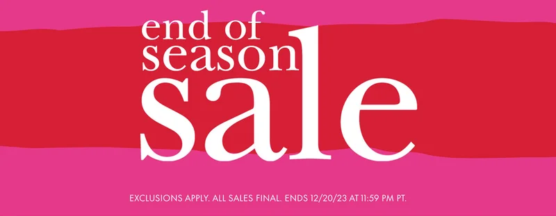 end of season sale