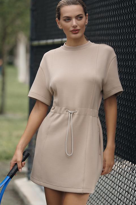 Varley Maple Short-Sleeve Mini Dress