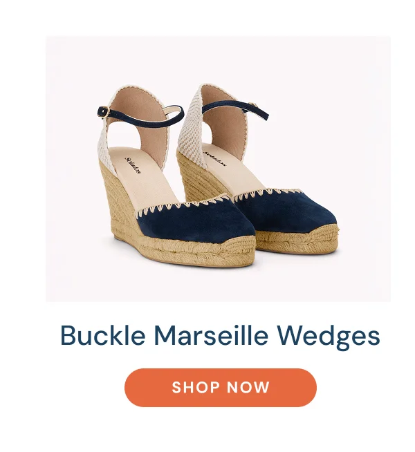Buckle Marseille Wedges