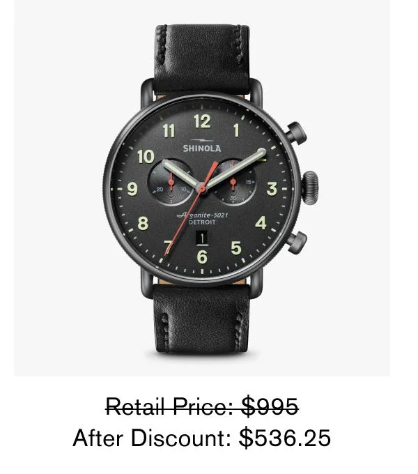 Retail Price: $995 After Discount: $536.25