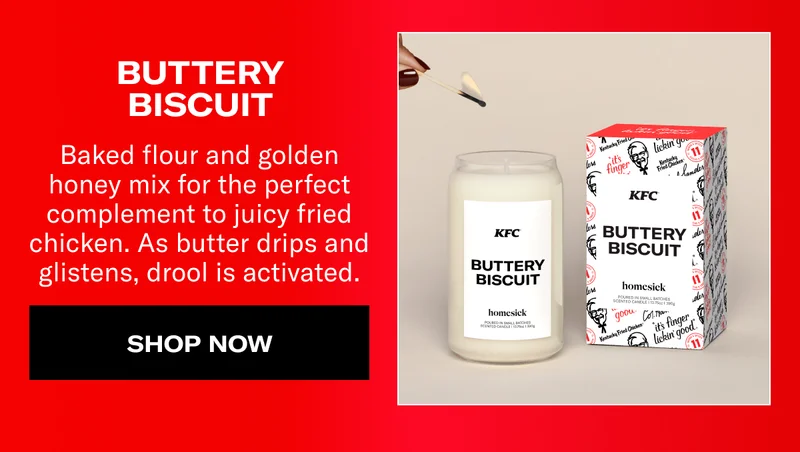 BUTTERY BISCUIT | Baked flour and golden honey mix for the perfect complement to juicy fried chicken. As butter drips and glistens, drool is activated. | SHOP NOW