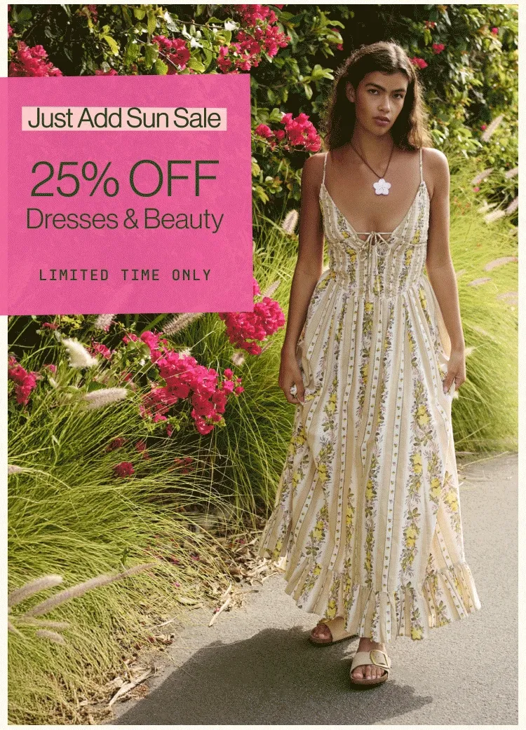 IMAGE-25% OFF DRESSES & BEAUTY