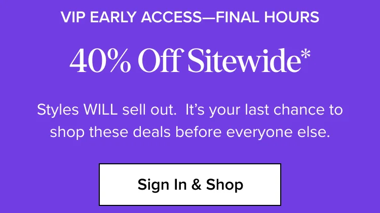 Sign In & Shop