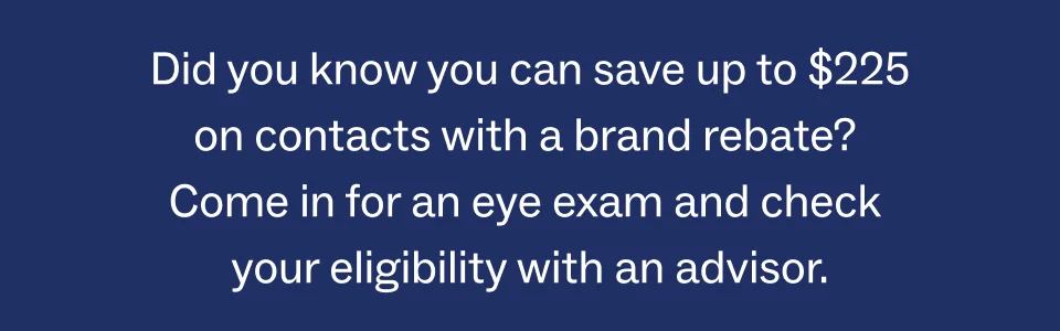 Cash back on contacts Cash back on contacts