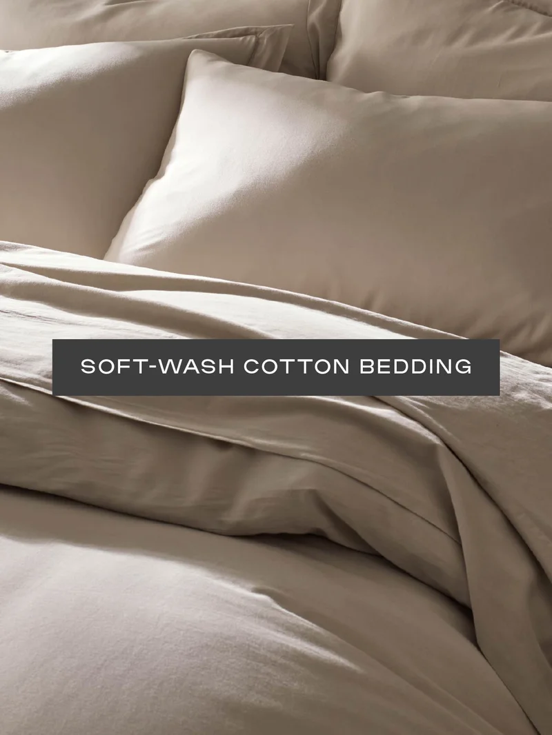 Soft-Wash Cotton Bedding - Shop Now