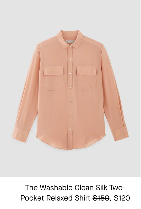 [image]The Washable Clean Silk Two-Pocket Relaxed Shirt