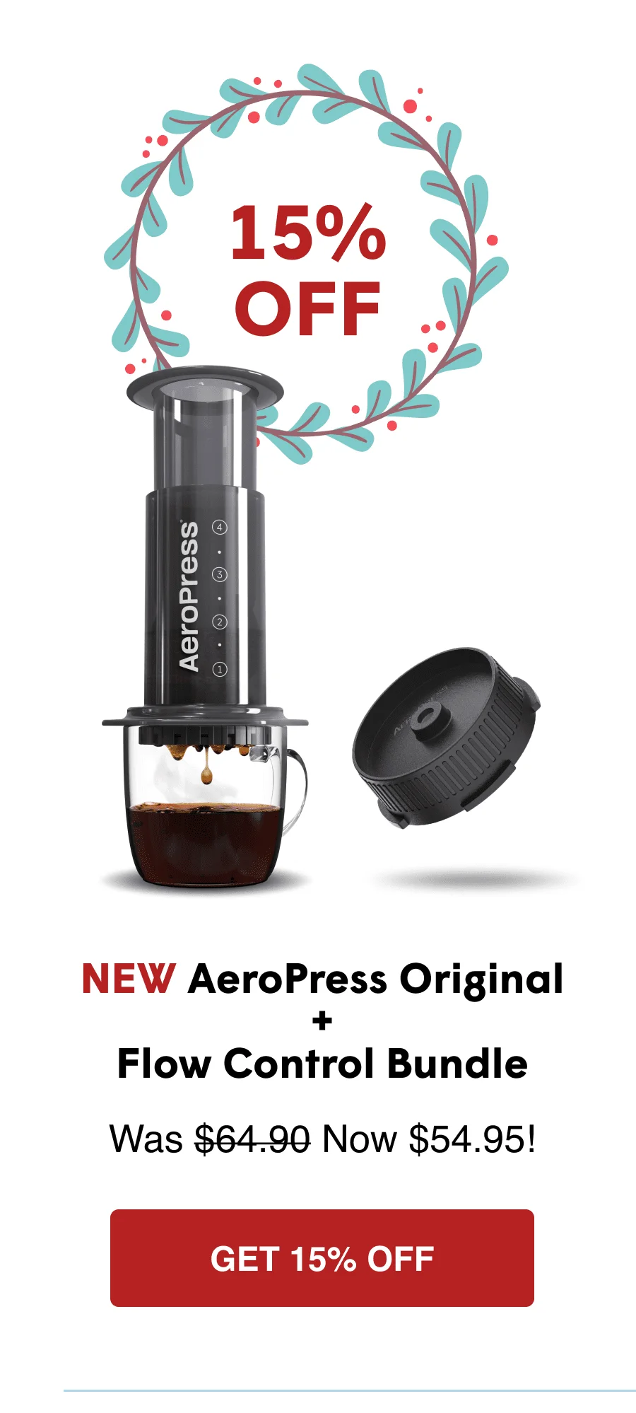 NEW AeroPress Original + Flow Control Bundle - GET 15% OFF