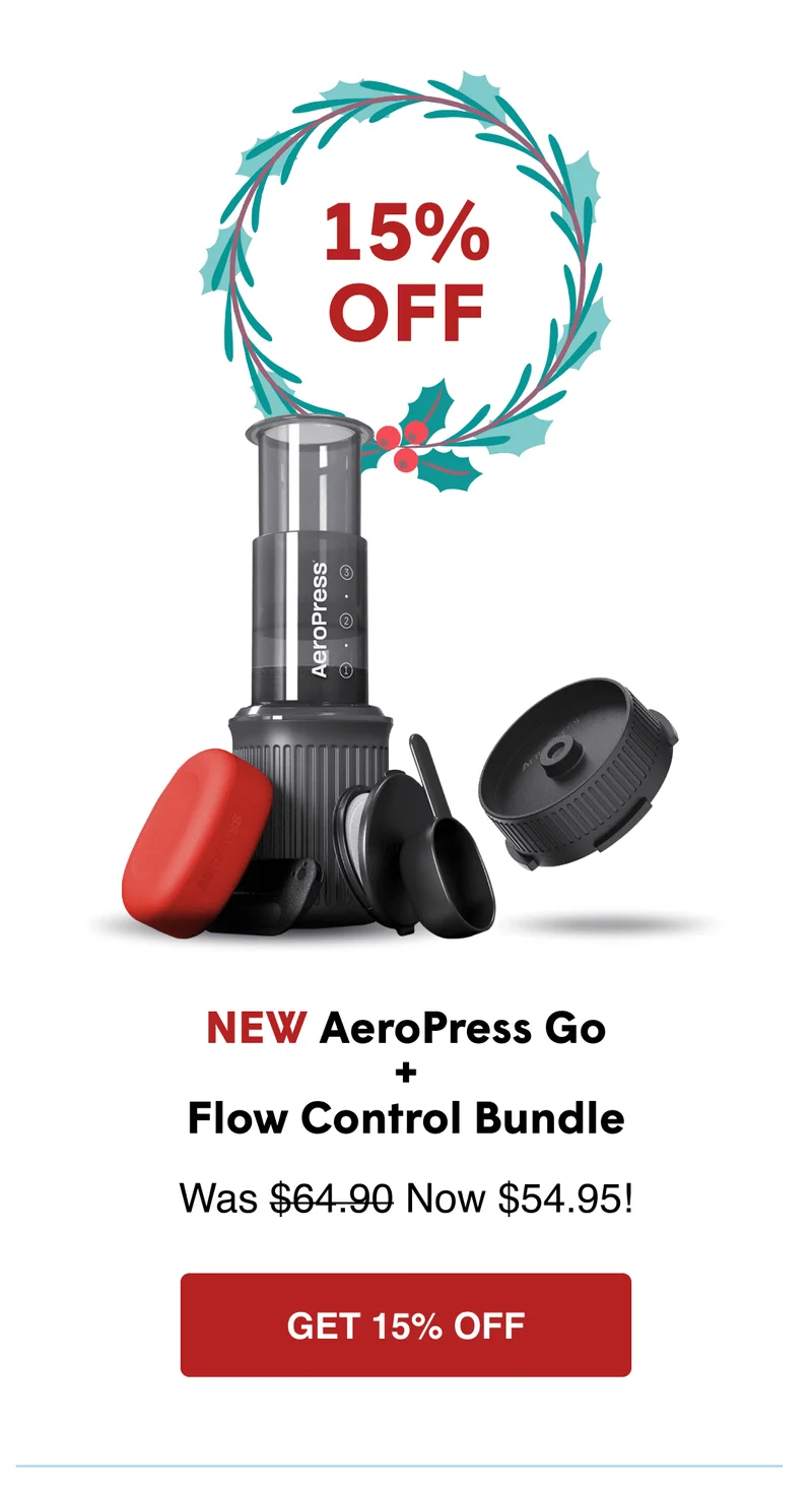 NEW AeroPress Go + Organizer Bundle - GET 15% OFF