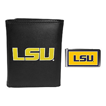 Siskiyou Sports College NCAA Leather Tri-fold & Money Clip