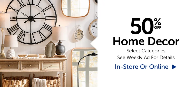 50% Home Decor - Select Categories