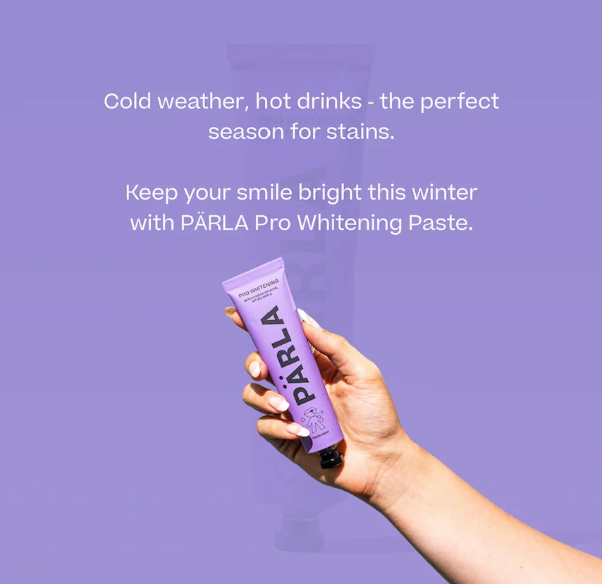 Keep your smile bright this winter with PÄRLA PRO WHITENING Paste