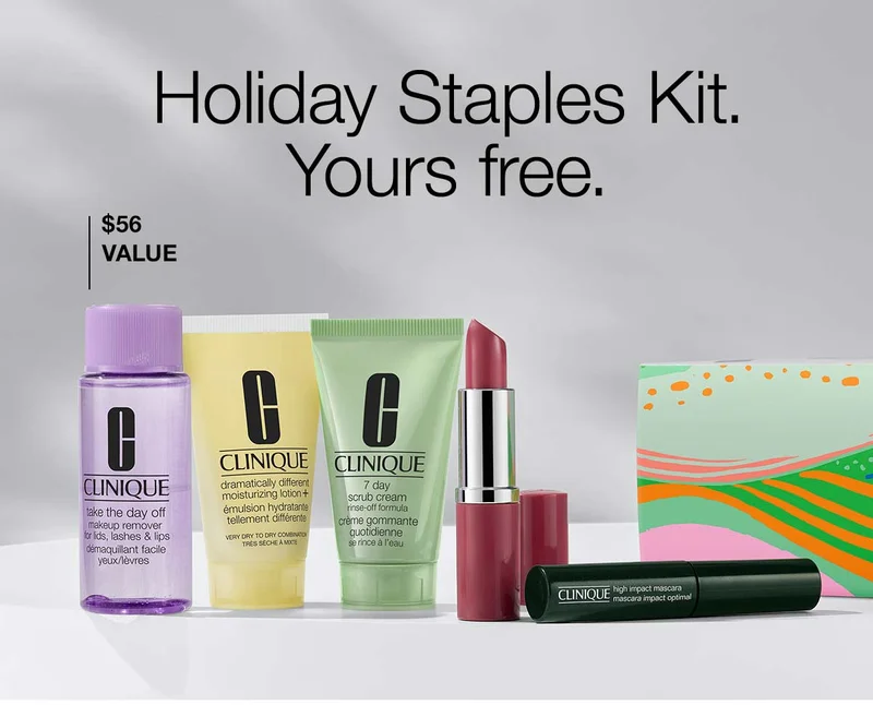 Holiday Staples Kit. Yours free. $56 VALUE