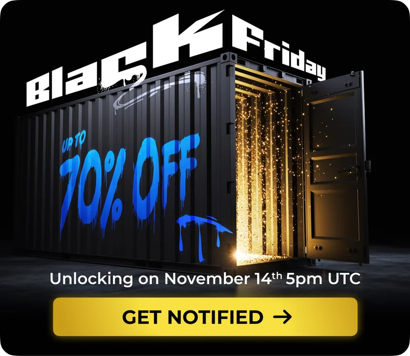 Up to 70% OFF with Black Friday