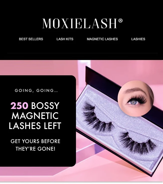 Only 250 Bossy Magnetic Lashes Left!