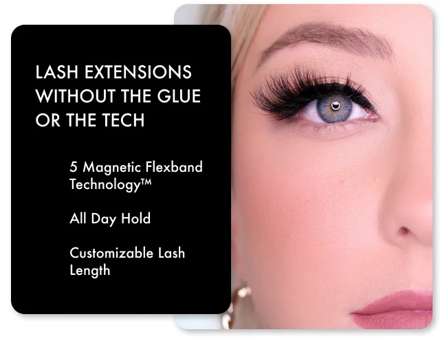 Lash Extensions Without the Glue or the Tech