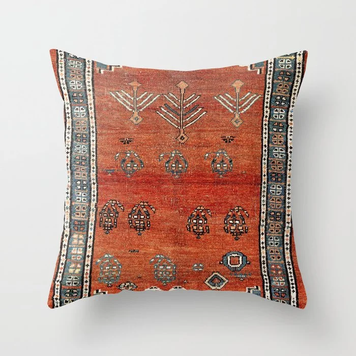 William Morris Floral Carpet Print Throw Pillow Throw Pillow