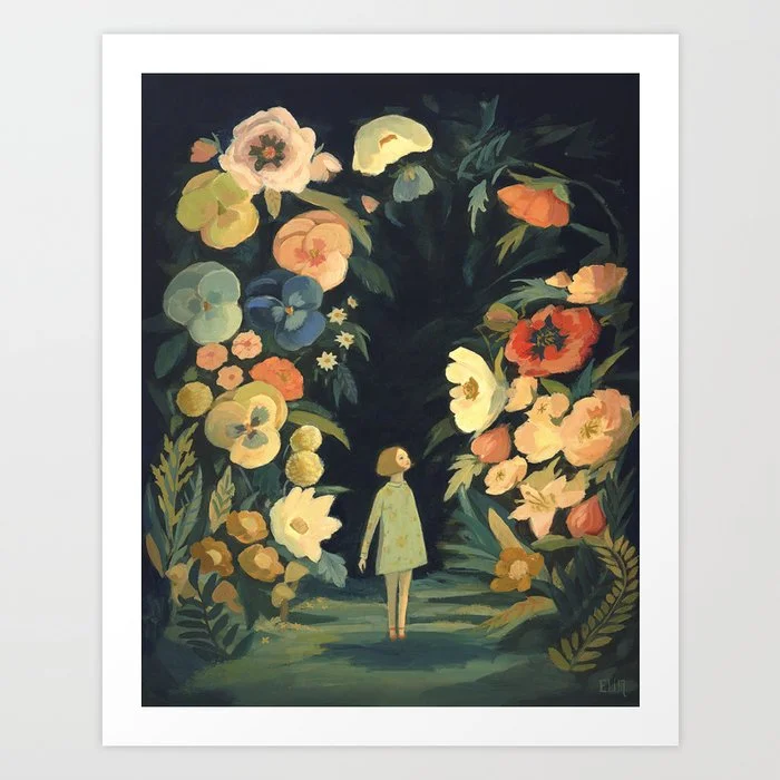 The Night Garden Art Print Art Print