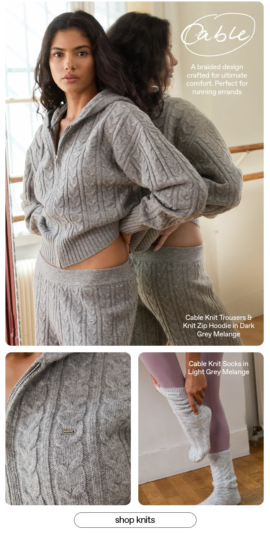 Cable knit collection