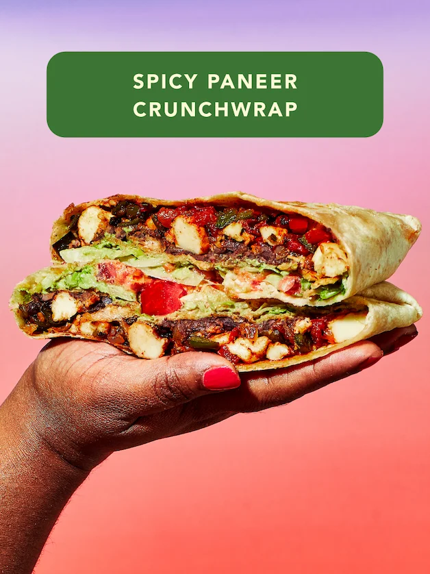 Spicy Paneer Crunchwrap