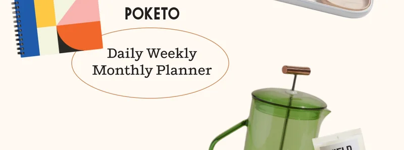 Poketo Daily Weekly Monthly Planner