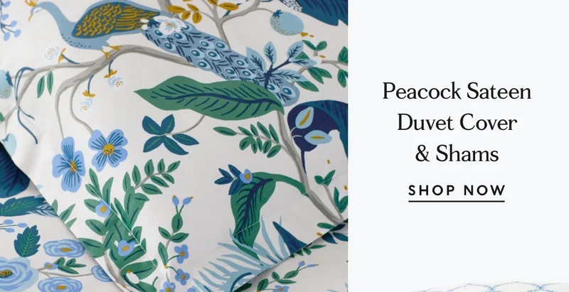 Peacock Embroidered Lumbar Pillow