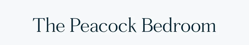 The Peacock Bedroom