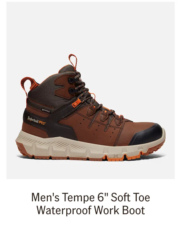 Men's Tempe 6" Soft Toe Waterproof Work Boot