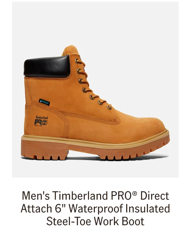 Men's Timberland PRO® Direct Attach 6" Waterproof Insulated Steel-Toe Work Boot
