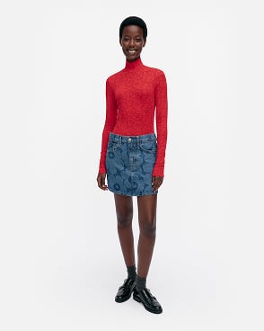 Maridenim Ruudut Unikko Skirt