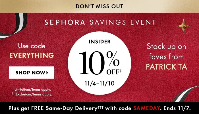 Sephora Savings Event