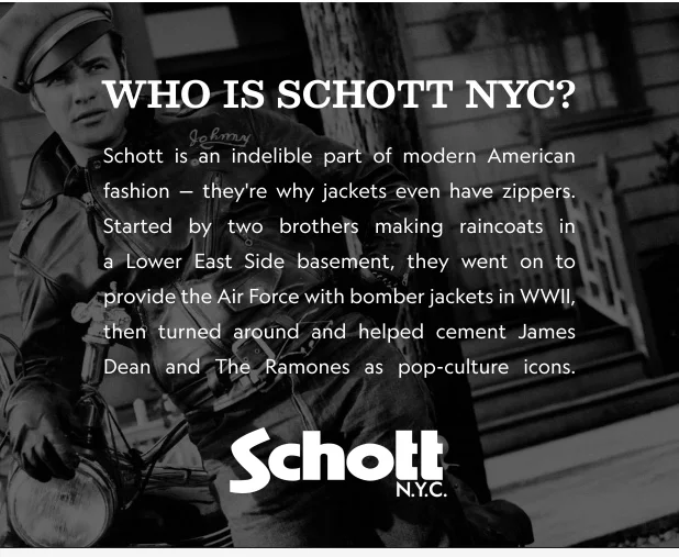 Who is Schott NYC?