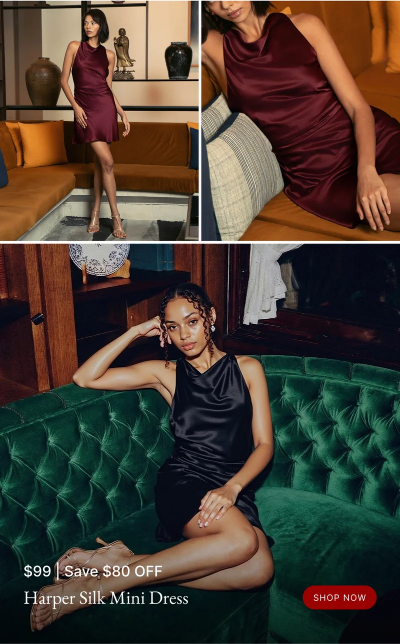Italic | Life is Luxury | Harper Silk Mini Dress