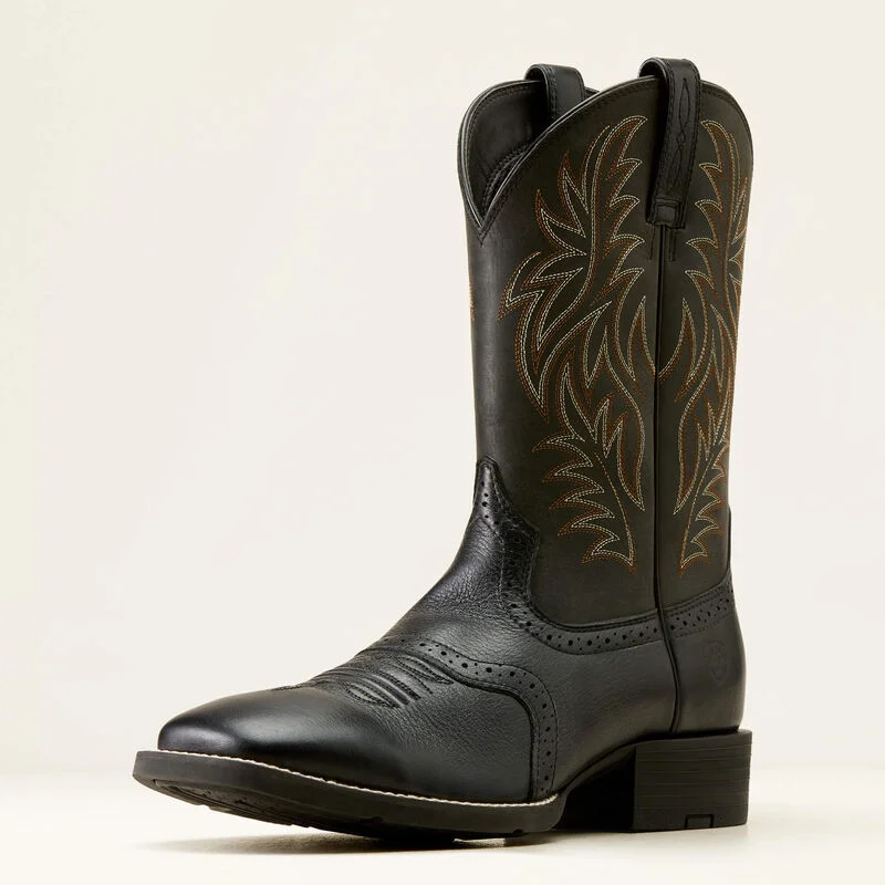 Sport Wide Square Toe Cowboy Boot