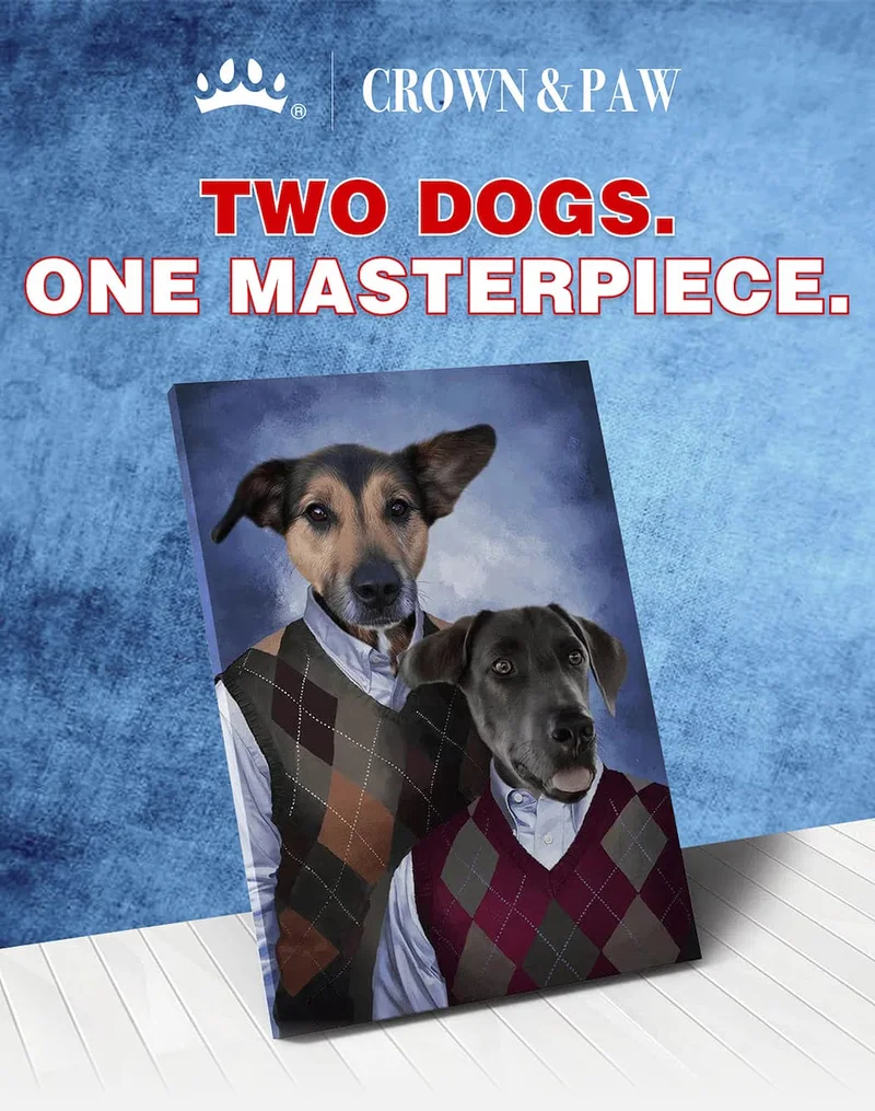 Two dogs. One masterpiece.