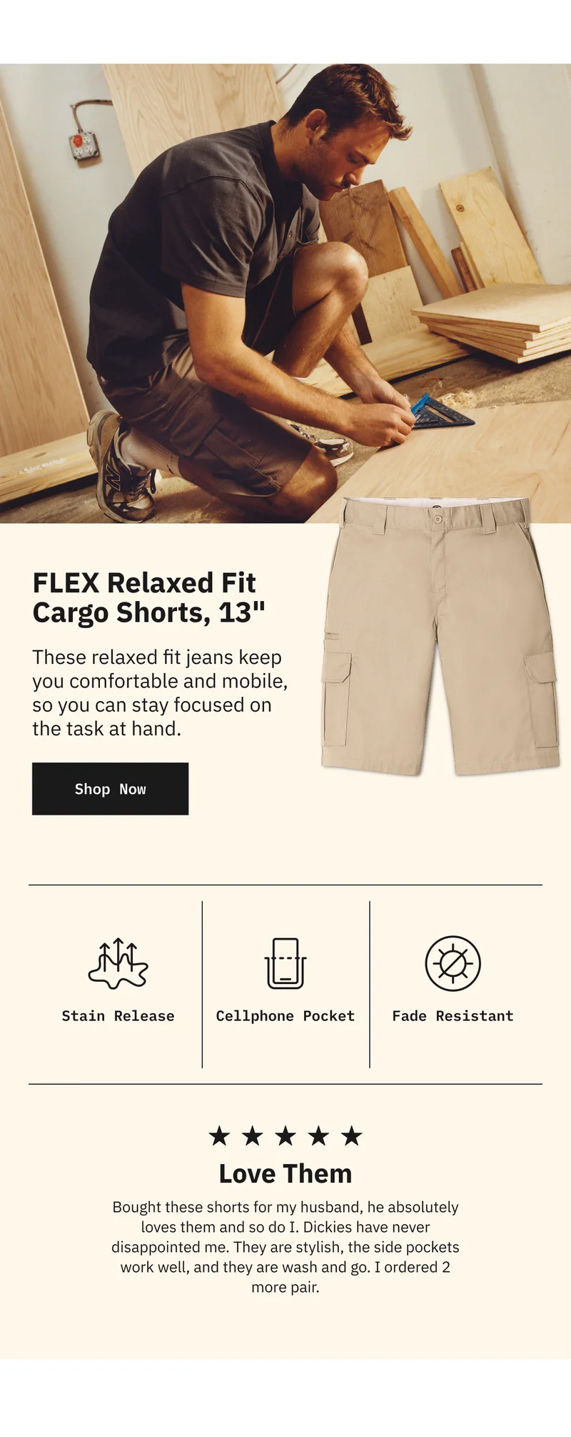 FLEX Reguilar Fit Cargo Pants