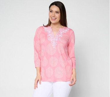 Belle Beach by Kim Gravel Cabana Knit Sand to Soiree Tunic