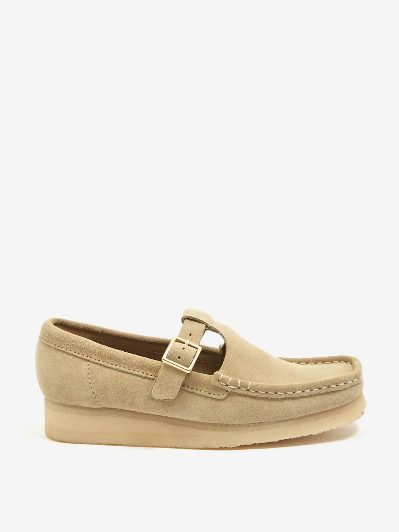 Image of Clarks Orignals Wallabee T Bar - Maple Suede