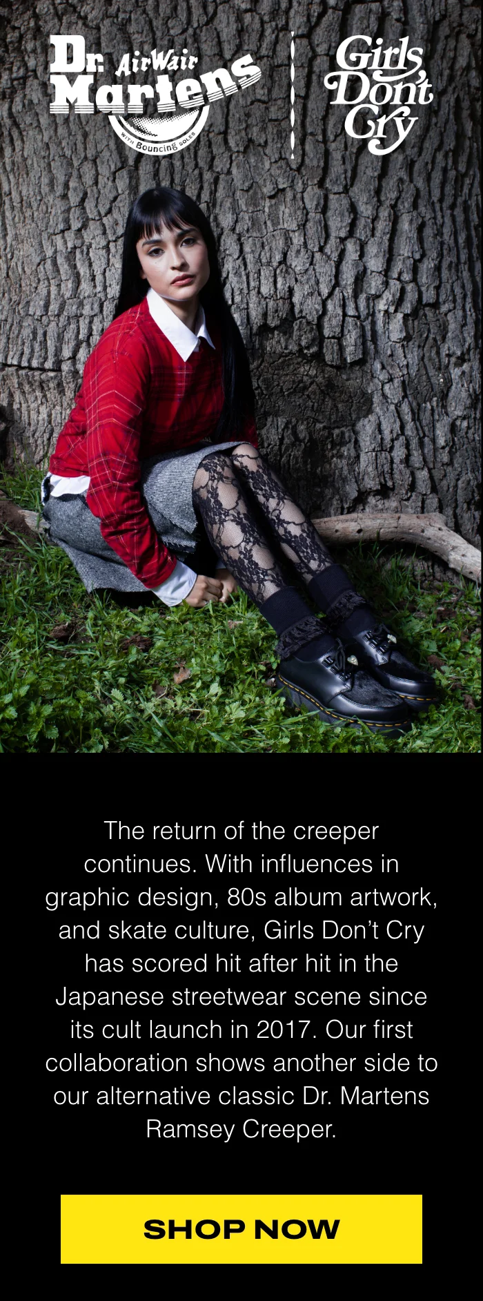 Shop Dr. Martens x Girls Don't Cry Ramsey Creeper