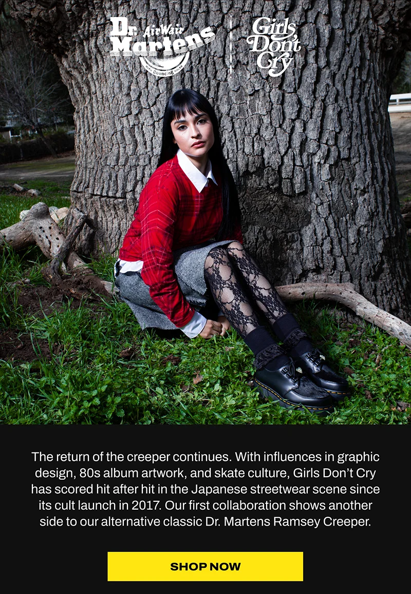 Shop Dr. Martens x Girls Don't Cry Ramsey Creeper