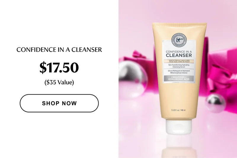 Confidence in a cleanser