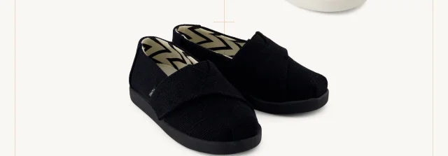 Black Canvas Alpargata Toddler Shoe - Image
