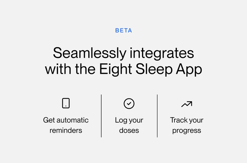 Seamlessly integrates  with the Eight Sleep App