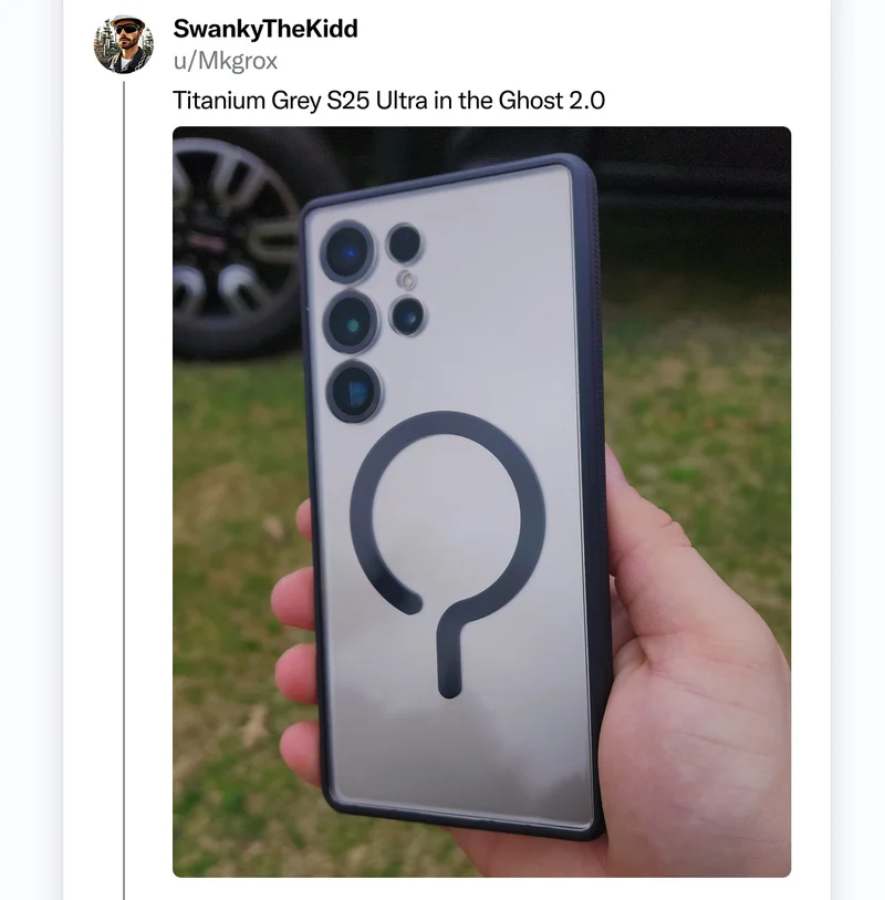 SwankyTheKidd on Reddit: "Titanium Grey S25 Ultra in the Ghost 2.0"