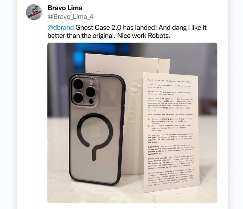 Bravo Lima on Twitter: "Ghost Case 2.0 has landed! And dang I like it better than the original. Nice work Robots."