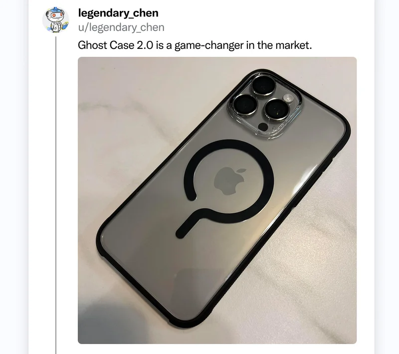 legendary_chen on Reddit: "Ghost 2.0 is a game-changer in the market."