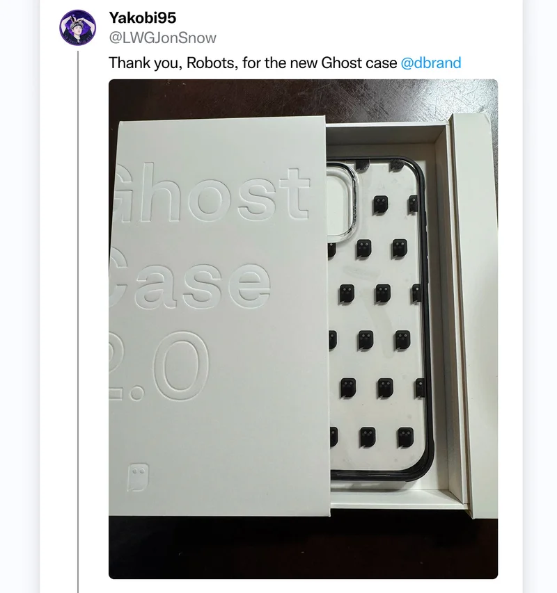 Yakobi95 on Twitter: "Thank you, Robots, for the new Ghost Case"