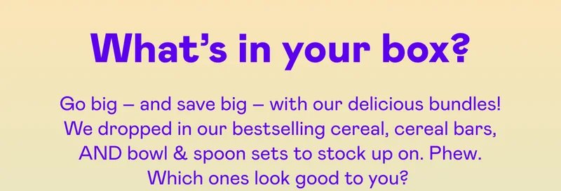 Go big – and save big – with our delicious bundles!